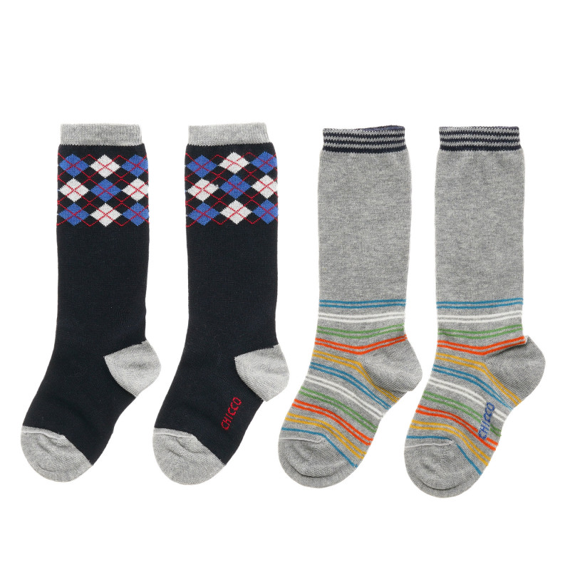 Комплект чорапи за бебе момче с цветни мотиви  216197