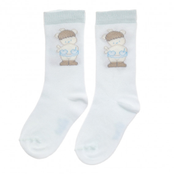 Комплект чорапи за бебе момче с апликация и на райе Chicco 216257 3