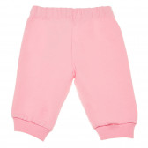 Памучен панталон за момиче светло розов Chicco 216273 2