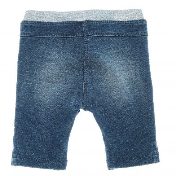 Дънков панталон с износен ефект за момиче тъмно син Chicco 216299 2