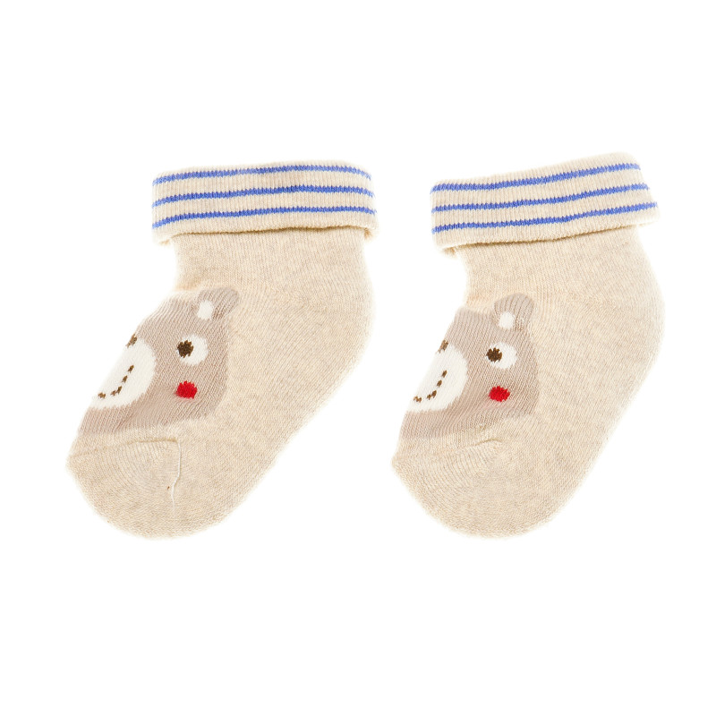 Чорапи за бебе, унисекс, беж  216329
