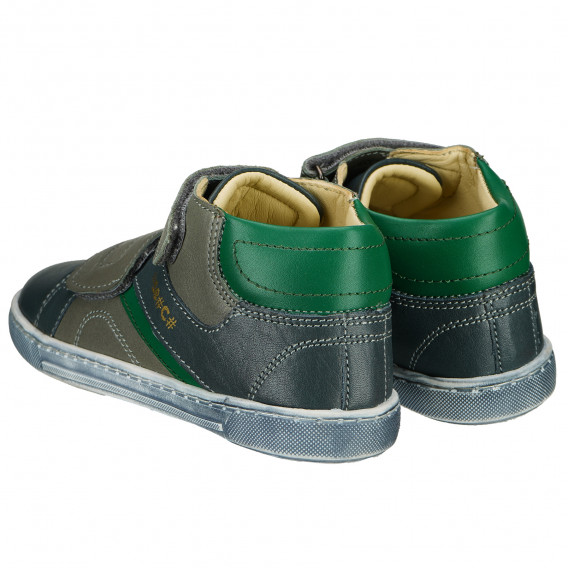 Кожени обувки за момче със зелени детайли Chicco 216331 2