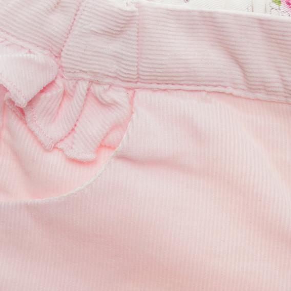 Къси панталони с къдрички за момиче светло розови Chicco 216358 2