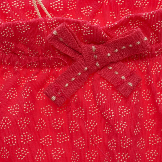 Памучни къси панталони за бебе за момиче розови Boboli 216504 2