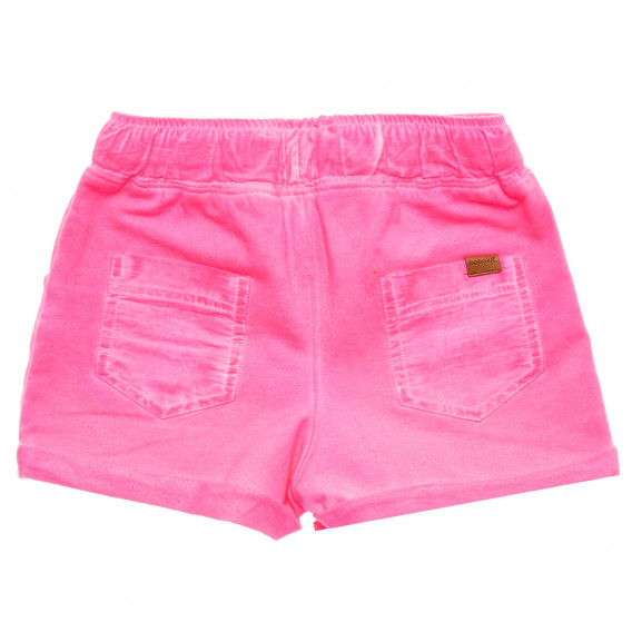 Памучни къси панталони за момиче розови Boboli 216552 4