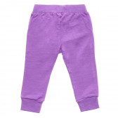 2 броя спортен памучен панталон със сърчице за момиче лилав и черен Chicco 216634 5
