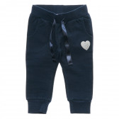 2 броя спортен памучен панталон със сърчице за момиче лилав и черен Chicco 216635 6