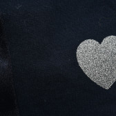 2 броя спортен памучен панталон със сърчице за момиче лилав и черен Chicco 216636 7