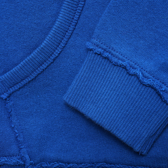 Блуза с надпис UNSTOPABLE OUTDOOR GAME, синя Benetton 216641 3