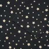 Памучна блуза с принт на звезди за бебе, сива Benetton 216974 3