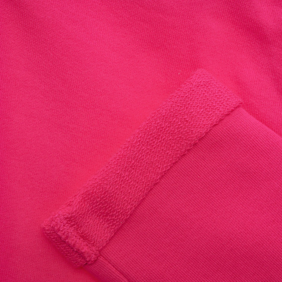 Памучен панталон с подгънати крачоли, розов Benetton 217006 3