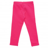 Памучен панталон с подгънати крачоли, розов Benetton 217007 4