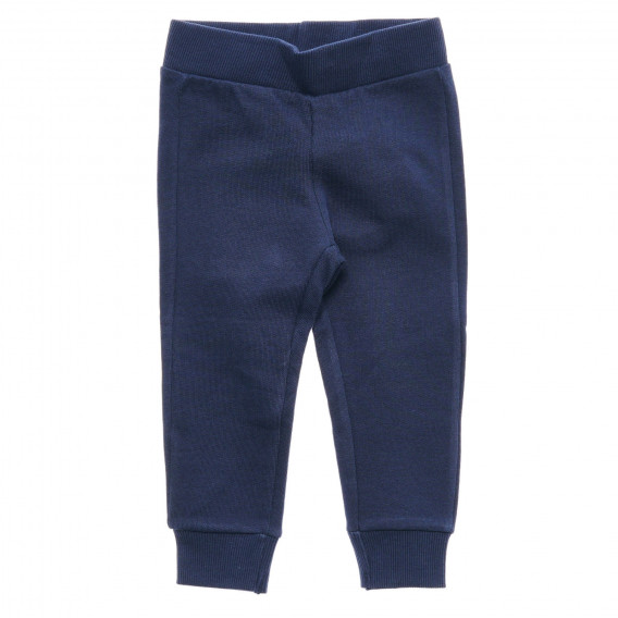 Памучен панталон за бебе, тъмно син Benetton 217323 