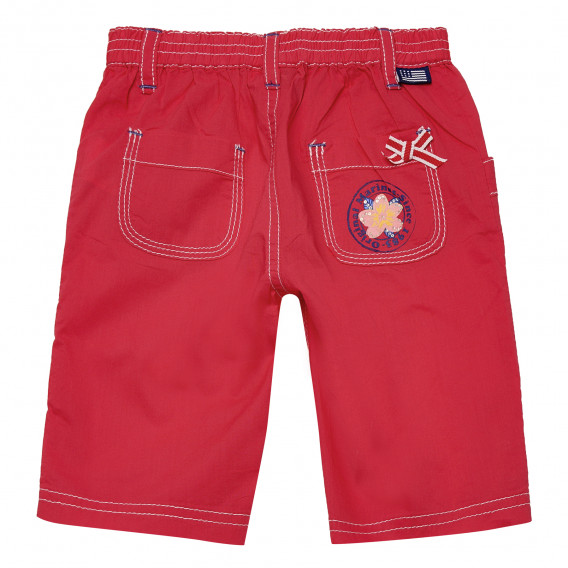 Памучен панталон за бебе за момиче розов Original Marines 217781 2