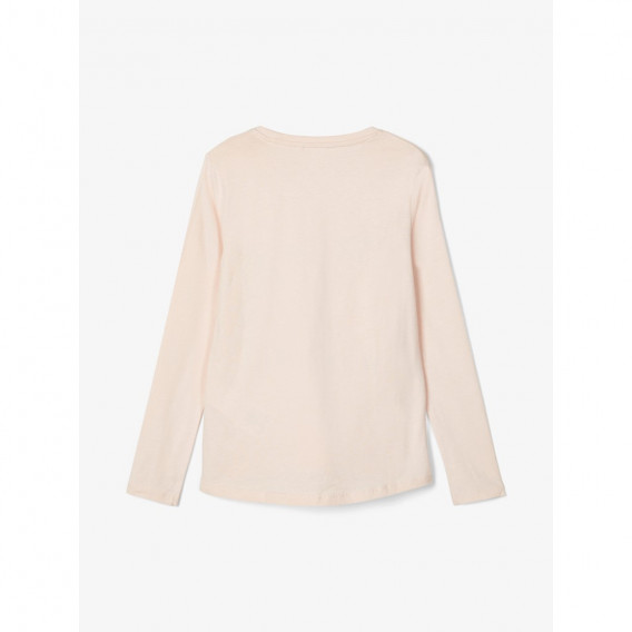 Блуза от органичен памук с графичен принт, светло розова Name it 218055 3