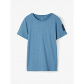 Тениска от органичен памук, синя Name it 218293 