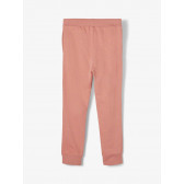 Панталон от органичен памук с връзки, розов Name it 218386 2
