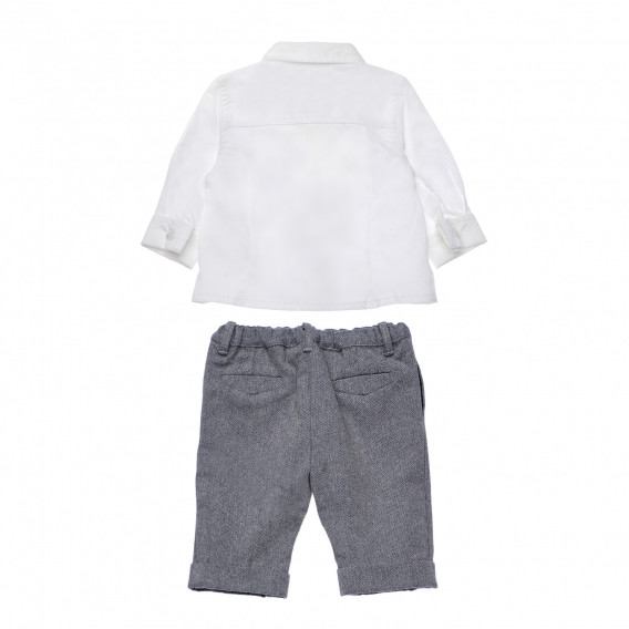 Комплект от две части - панталон и риза за бебе за момче син Chicco 218538 5