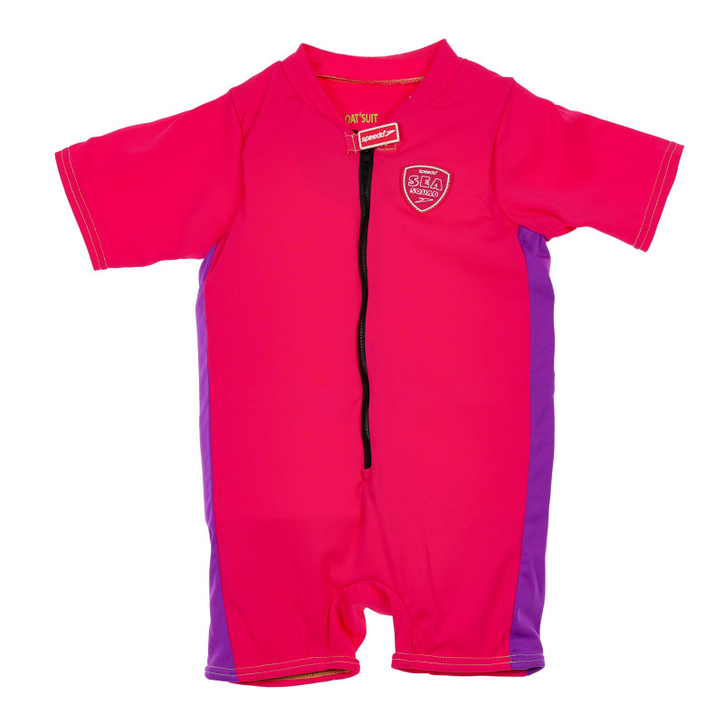 Къс костюм за плуване за момиче в розов цвят  218726