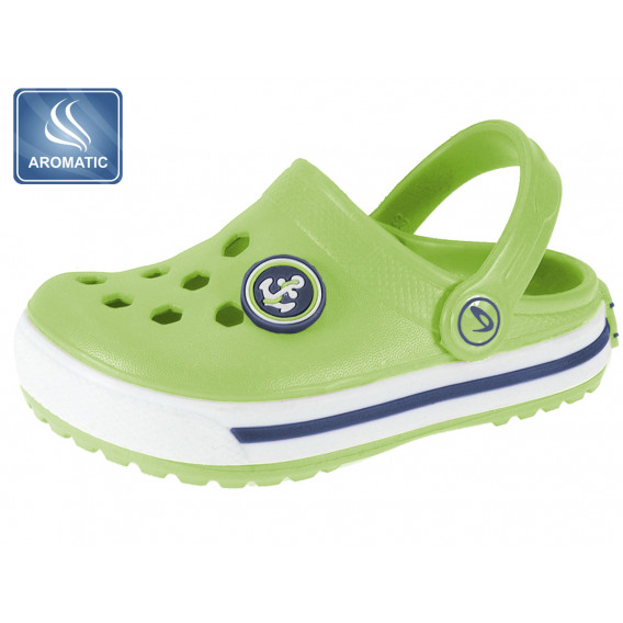 Гумени чехли с ароматизирана подметка за бебе, зелени Beppi 218731 
