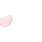 Памучна рокля в бяло и розово райе Boboli 218971 5