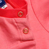 Памучна тениска за бебе за момиче розова Original Marines 219338 4