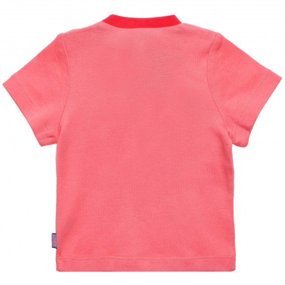 Памучна тениска за бебе за момиче розова Original Marines 219339 2