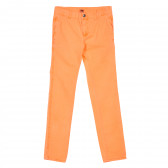 Памучен панталон за момиче, оранжев Tape a l'oeil 219494 