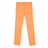 Памучен панталон за момиче, оранжев Tape a l'oeil 219496 3