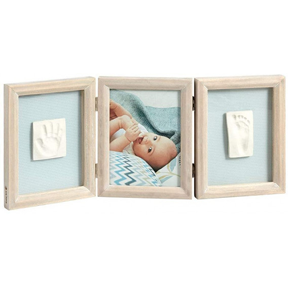 Дървена рамка за снимка и два отпечатъка - My Baby Touch Baby Art 220576 