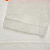 Памучна блуза с надпис на бранда, бяла Benetton 220934 3