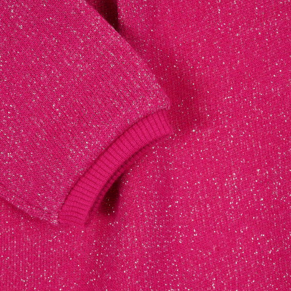 Плетена туника с къдрички, розова Benetton 221193 3