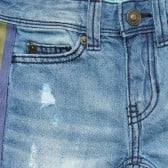 Дънков къс панталон с протрит ефект, син Benetton 221486 2