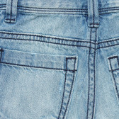 Дънков къс панталон с протрит ефект, син Benetton 221488 4