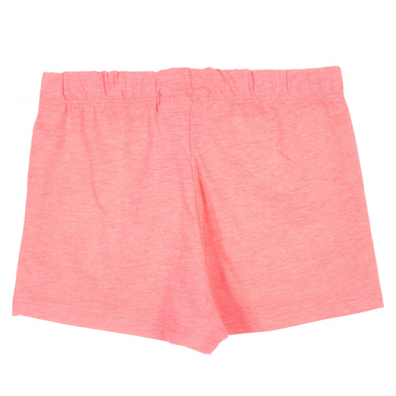 Памучен къс панталон с декоративни кантове, розов Benetton 221595 4