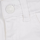 Къси дънкови панталони, бели Benetton 221693 2