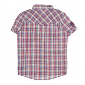 Памучна карирана риза с апликация и два джоба Benetton 221838 3
