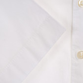 Памучна риза с къс ръкав,  бяла Benetton 221900 2