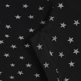 Памучен клин с принт на звезди за бебе, черен Benetton 221933 2