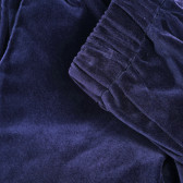 Памучен панталон с ластична талия, син Benetton 221970 2
