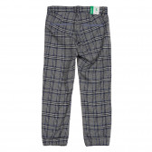 Кариран панталон с ластик в края на крачолите Benetton 221989 3