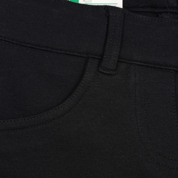 Еластичен панталон тип чарлстон, черен Benetton 222018 2
