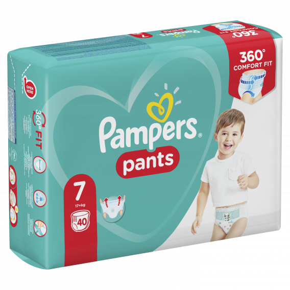 Пелени-гащички, Pants, размер 7, 40 бр. Pampers 222055 