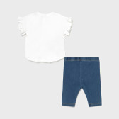 Комплект тениска и дънков клин за бебе Mayoral 222436 2