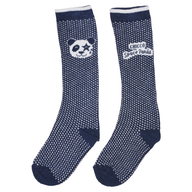 Чорапи за бебе в бяло и синьо  222888