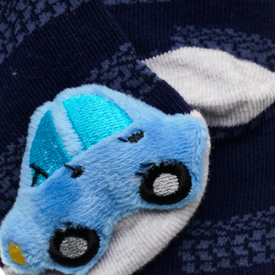 Чорапи със сини коли за бебе за момиче многоцветни YO! 223268 2