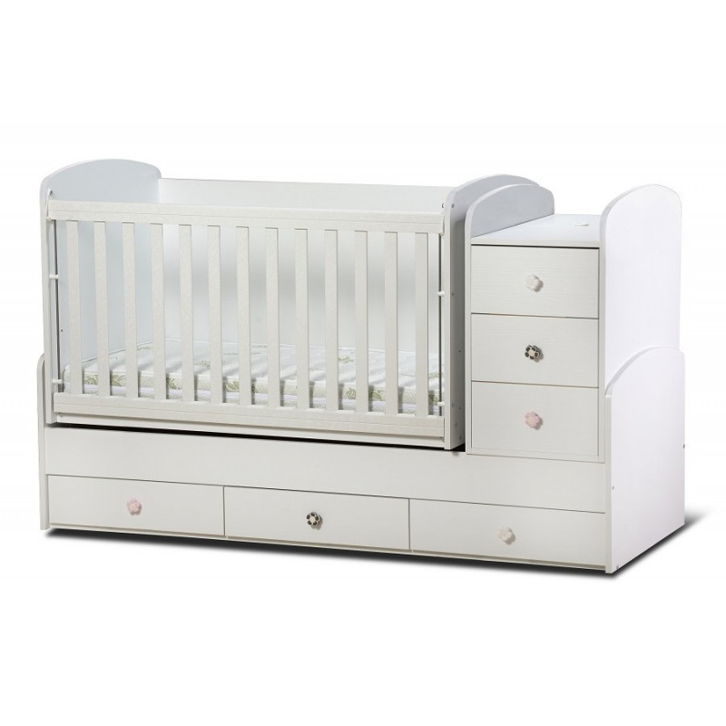 Бебешко креватче, Деси Макси- подвижна решетка, бяло, 70х185 см.  224031