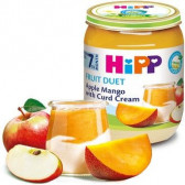 Био ябълка манго и извара, 6-8 месеца, бурканче 160 гр. Hipp 22405 