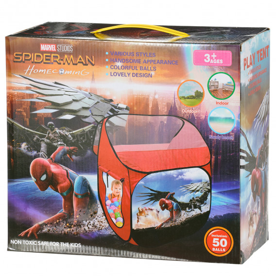 Детска палатка за игра Спайдърмен с 50 бр топки Spiderman 224272 4