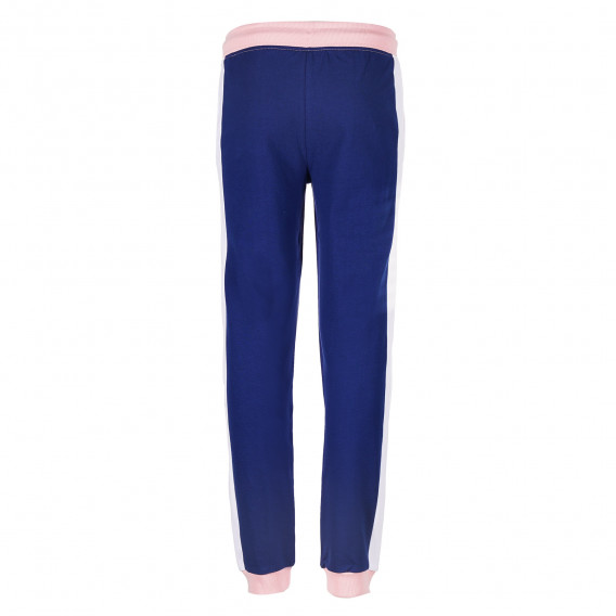 Памучен спортен панталон в розово и синьо Guess 224332 4